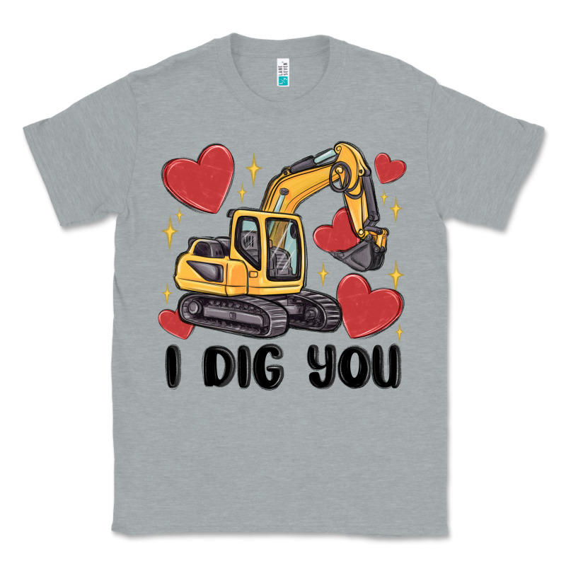 I Dig You Valentines Excavator Classic Tee by MaliasSmallBusiness | Teevron