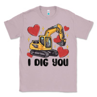 Lilac i dig you valentines excavator Classic Tee - MaliasSmallBusiness