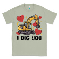 Matcha i dig you valentines excavator Classic Tee - MaliasSmallBusiness