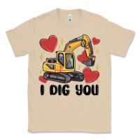 Mushroom i dig you valentines excavator Classic Tee - MaliasSmallBusiness