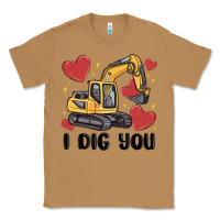 Toasted Coconut i dig you valentines excavator Classic Tee - MaliasSmallBusiness