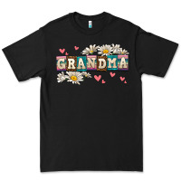 Black daisy grandma Premium Tee - AdoDesignShop