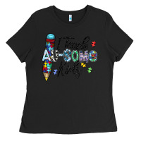 Black i teach au some kids Ladies Tee - CowhideDigitalArt