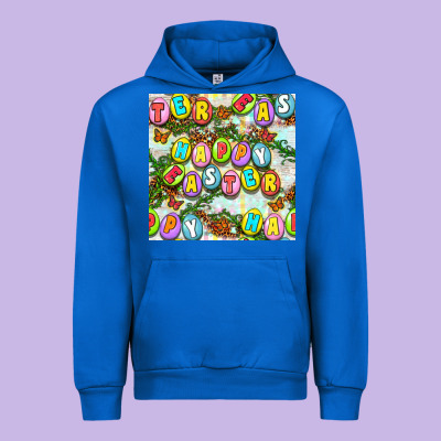 Happy Easter Seamless Pattern Urban Hoodie Designed By Bundleandbundleshop