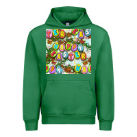 Emerald Happy Easter Seamless Pattern Urban Hoodie - BundleAndBundleShop