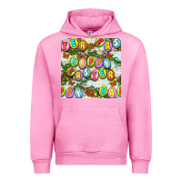 Fuchsia Pink Happy Easter Seamless Pattern Urban Hoodie - BundleAndBundleShop
