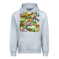 Heather Grey Happy Easter Seamless Pattern Urban Hoodie - BundleAndBundleShop
