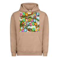 Pigment Burro Happy Easter Seamless Pattern Urban Hoodie - BundleAndBundleShop