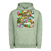Pigment Oil Green Happy Easter Seamless Pattern Urban Hoodie - BundleAndBundleShop