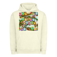 Pigment Pistachio Happy Easter Seamless Pattern Urban Hoodie - BundleAndBundleShop