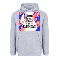 Heather Grey born free now i am expensive Heavyweight Hoodie - TumblerDesignByShophia