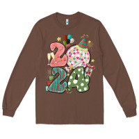 Chestnut 2024 happy new year Long Sleeve Tee - MaliasSmallBusiness