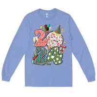 Colony Blue 2024 happy new year Long Sleeve Tee - MaliasSmallBusiness