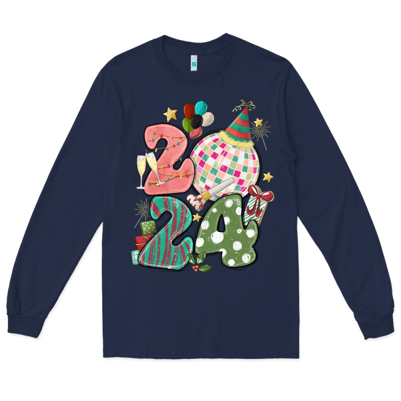 2024 Happy New Year Long Sleeve Tee by MaliasSmallBusiness | Teevron