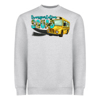 Heather Grey transportation squad Heavyweight Sweatshirt - NancyCooperArtShop