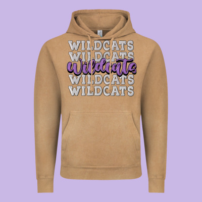 Wildcats Football Vintage Hoodie Designed By Maliassmallbusiness