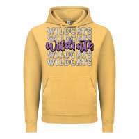 Vintage Mustard wildcats football Vintage Hoodie - MaliasSmallBusiness