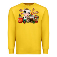 Lemon cow coffee cups christmas Premium Sweatshirt - CowGirlArtShop