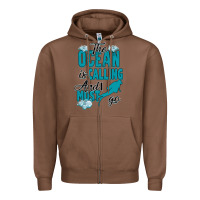 Chestnut The Ocean Is Calling Zipper Hoodie - Bettercallsaul