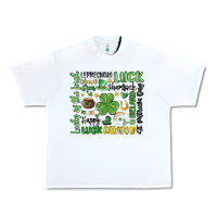 White st. patricks day Urban Heavy Tee - MaliasSmallBusiness