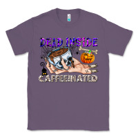 Lavender Dead Inside Caffeinated Classic Tee - CowhideDigitalArt