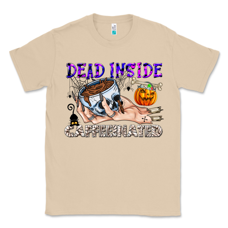 Dead Inside Caffeinated Classic Tee by CowhideDigitalArt | Teevron