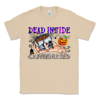 Mushroom Dead Inside Caffeinated Classic Tee - CowhideDigitalArt
