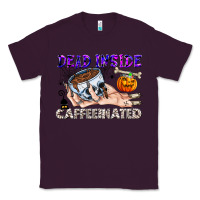 Plum Dead Inside Caffeinated Classic Tee - CowhideDigitalArt