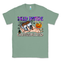 Sage Dead Inside Caffeinated Classic Tee - CowhideDigitalArt