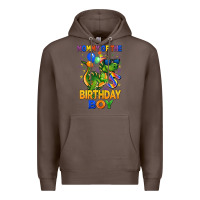 Coffee mommy of the 5 th birthday boy t rex Premium Hoodie - CowGirlArtShop
