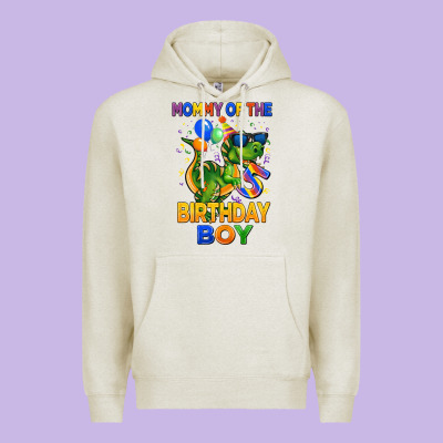 Mommy Of The 5 Th Birthday Boy T Rex Premium Hoodie Designed By Cowgirlartshop