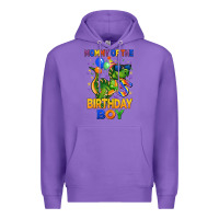 Purple mommy of the 5 th birthday boy t rex Premium Hoodie - CowGirlArtShop