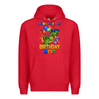 Red mommy of the 5 th birthday boy t rex Premium Hoodie - CowGirlArtShop