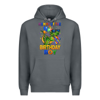 Rock mommy of the 5 th birthday boy t rex Premium Hoodie - CowGirlArtShop