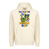 Sandshell mommy of the 5 th birthday boy t rex Premium Hoodie - CowGirlArtShop