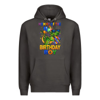 Smoke mommy of the 5 th birthday boy t rex Premium Hoodie - CowGirlArtShop
