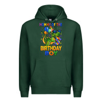 Sports Green mommy of the 5 th birthday boy t rex Premium Hoodie - CowGirlArtShop