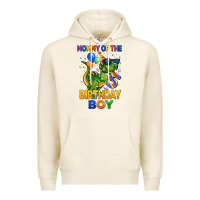 Tofu mommy of the 5 th birthday boy t rex Premium Hoodie - CowGirlArtShop