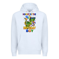 White mommy of the 5 th birthday boy t rex Premium Hoodie - CowGirlArtShop