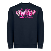 Navy be mine sweet valentine Heavyweight Sweatshirt - NancyCooperArtShop