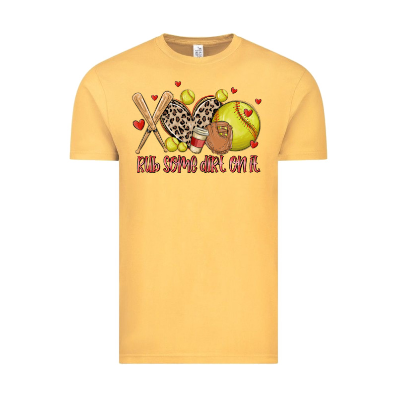 Rub Some Dirt On It Softball Vintage Tee by MaliasSmallBusiness | Teevron