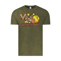 Vintage Olive rub some dirt on it softball Vintage Tee - MaliasSmallBusiness
