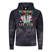 Cloud Black running on lit tea Vintage Hoodie - MaliasSmallBusiness