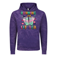 Cloud Purple running on lit tea Vintage Hoodie - MaliasSmallBusiness
