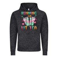 Vintage Black running on lit tea Vintage Hoodie - MaliasSmallBusiness