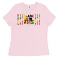 Bubblegum Pink black girl magic libbey glass Ladies Tee - HRA Design Shop