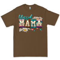 Cacao daisy blessed mama Premium Tee - AdoDesignShop