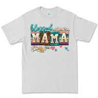 Dove Grey daisy blessed mama Premium Tee - AdoDesignShop