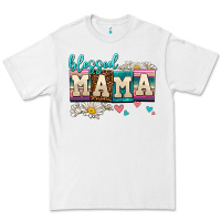 White daisy blessed mama Premium Tee - AdoDesignShop