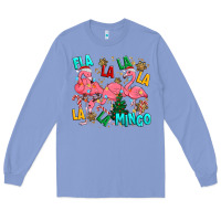 Colony Blue christmas fla la la la la mingo Long Sleeve Tee - MaliasSmallBusiness